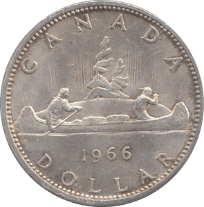 1966 ONE DOLLAR CANADA - WORLD COINS - Cambridgeshire Coins