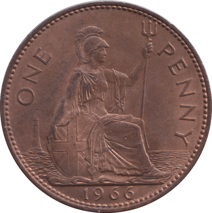 1966 PENNY ELIZABETH II ( UNC ) - PENNY - Cambridgeshire Coins