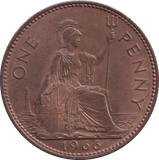 1966 PENNY ELIZABETH II ( UNC ) - PENNY - Cambridgeshire Coins