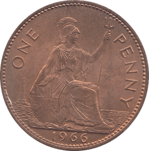 1966 PENNY ( UNC ) - PENNY - Cambridgeshire Coins