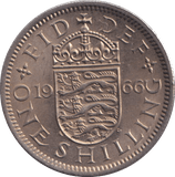 1966 SHILLING ( UNC ) - SHILLING - Cambridgeshire Coins