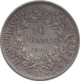 1966 SILVER 10 FRANCS FRANCE 1 - SILVER WORLD COINS - Cambridgeshire Coins