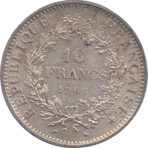 1966 SILVER 10 FRANCS FRANCE 2 - SILVER WORLD COINS - Cambridgeshire Coins