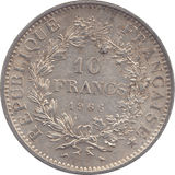 1966 SILVER 10 FRANCS FRANCE 2 - SILVER WORLD COINS - Cambridgeshire Coins