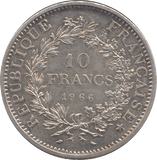 1966 SILVER 10 FRANCS FRANCE - SILVER WORLD COINS - Cambridgeshire Coins
