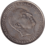 1966 SILVER 100 PESETAS SPAIN - Cambridgeshire Coins