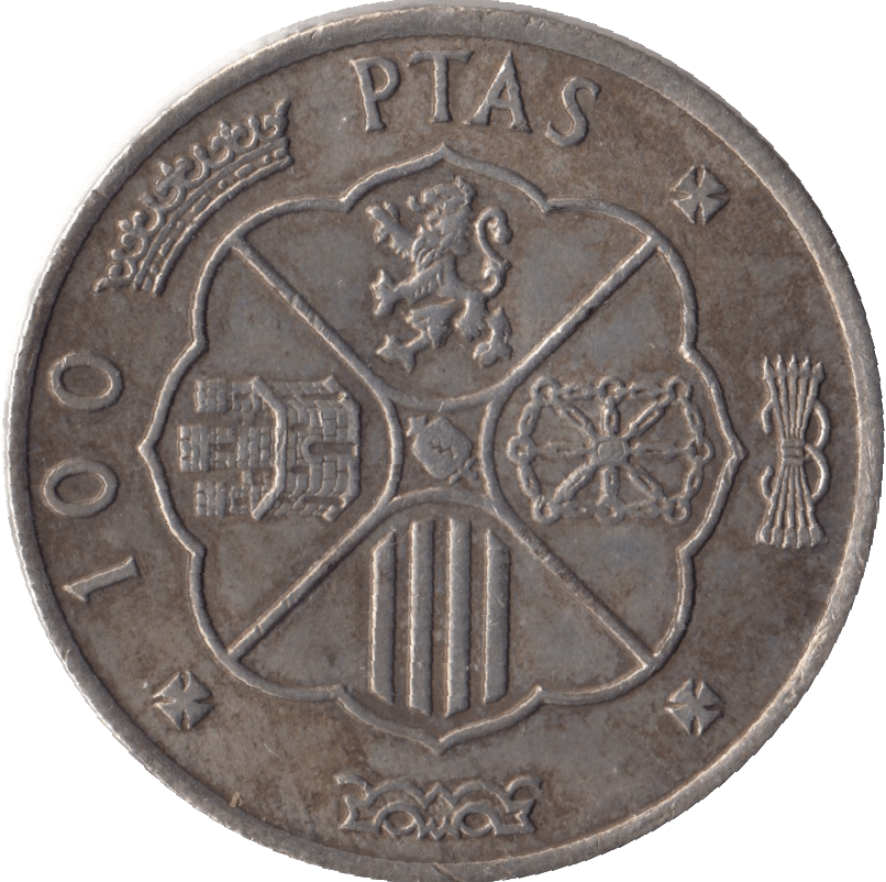 1966 SILVER 100 PESETAS SPAIN - Cambridgeshire Coins