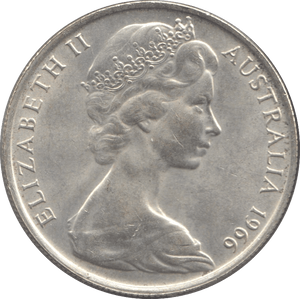 1966 SILVER 50 CENTS ( AUSTRALIA ) - SILVER WORLD COINS - Cambridgeshire Coins