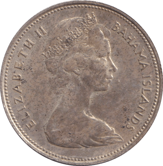 1966 SILVER 50 CENTS BAHAMAS - SILVER WORLD COINS - Cambridgeshire Coins