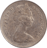 1966 SILVER 50 CENTS BAHAMAS - SILVER WORLD COINS - Cambridgeshire Coins
