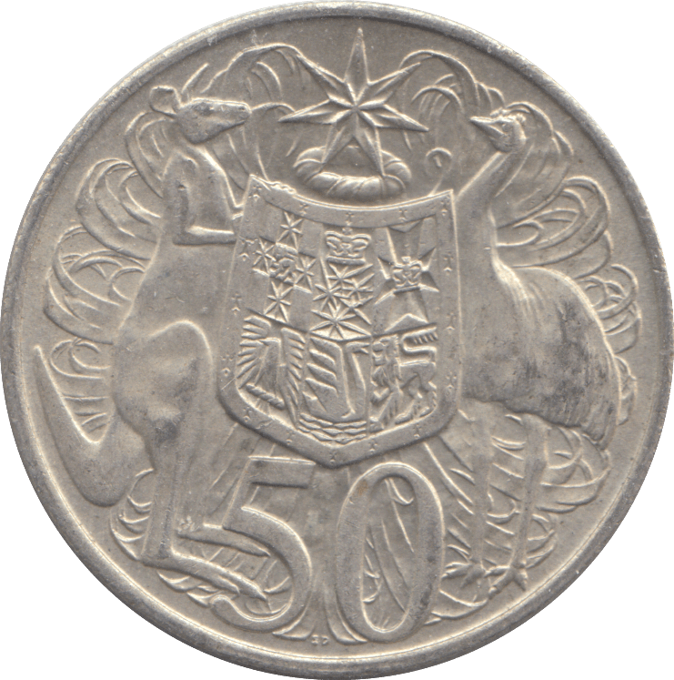 1966 SILVER AUSTRALIA 50 CENT - SILVER WORLD COINS - Cambridgeshire Coins