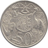 1966 SILVER AUSTRALIA 50 CENT - SILVER WORLD COINS - Cambridgeshire Coins