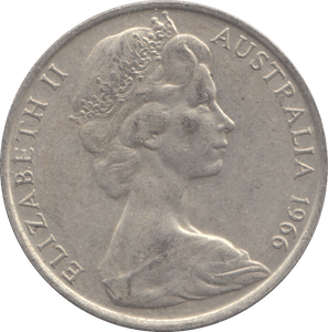 1966 SILVER AUSTRALIA 50 CENT - SILVER WORLD COINS - Cambridgeshire Coins