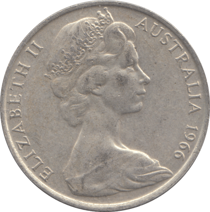 1966 SILVER AUSTRALIA 50 CENT - SILVER WORLD COINS - Cambridgeshire Coins