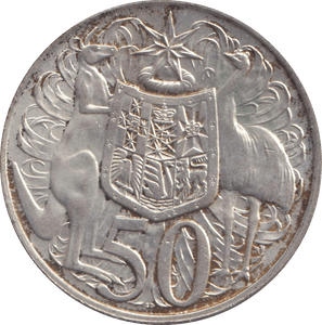 1966 SILVER AUSTRALIA 50 CENTS - SILVER WORLD COINS - Cambridgeshire Coins
