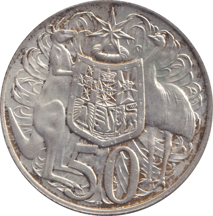 1966 SILVER AUSTRALIA 50 CENTS - SILVER WORLD COINS - Cambridgeshire Coins