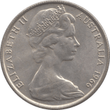 1966 SILVER AUSTRALIA 50 CENTS - SILVER WORLD COINS - Cambridgeshire Coins
