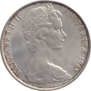 1966 SILVER AUSTRALIA 50 CENTS - SILVER WORLD COINS - Cambridgeshire Coins