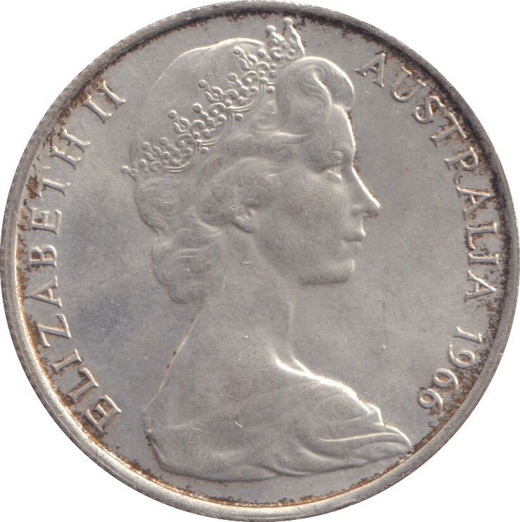 1966 SILVER AUSTRALIA 50 CENTS - SILVER WORLD COINS - Cambridgeshire Coins