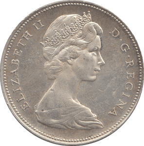 1966 SILVER CANADIAN $1 - SILVER WORLD COINS - Cambridgeshire Coins