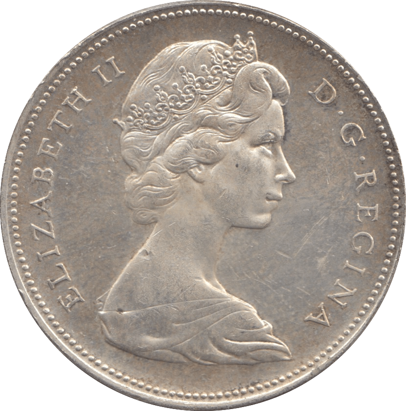 1966 SILVER CANADIAN $1 - SILVER WORLD COINS - Cambridgeshire Coins