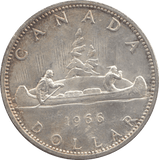 1966 SILVER CANADIAN $1 - SILVER WORLD COINS - Cambridgeshire Coins
