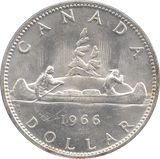 1966 SILVER DOLLAR CANADA - SILVER WORLD COINS - Cambridgeshire Coins