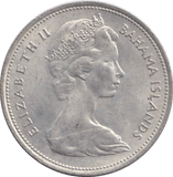 1966 SILVER FIFTY CENTS BAHAMA ISLANDS - SILVER WORLD COINS - Cambridgeshire Coins