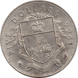 1966 SILVER FIVE DOLLARS BAHAMAS - SILVER WORLD COINS - Cambridgeshire Coins