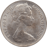 1966 SILVER FIVE DOLLARS BAHAMAS - SILVER WORLD COINS - Cambridgeshire Coins