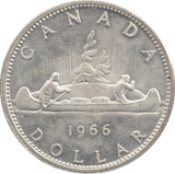 1966 SILVER ONE DOLLAR CANADA - SILVER WORLD COINS - Cambridgeshire Coins