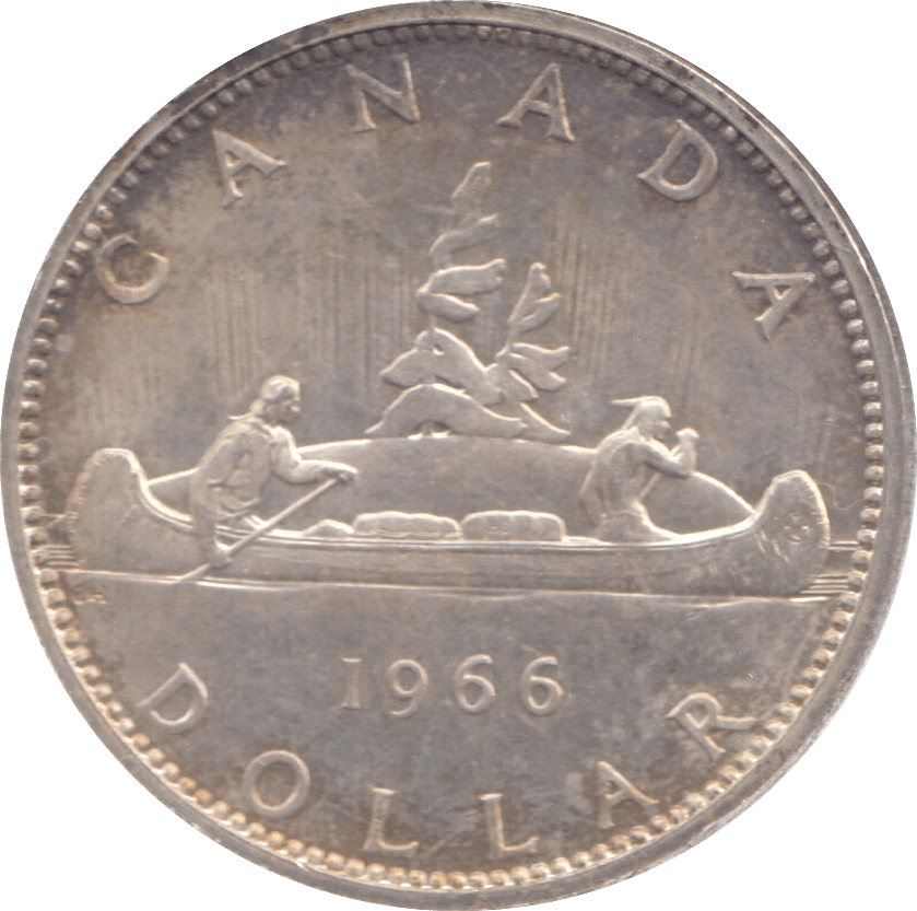 1966 SILVER ONE DOLLAR CANADA - SILVER WORLD COINS - Cambridgeshire Coins