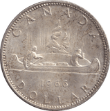 1966 SILVER ONE DOLLAR CANADA - SILVER WORLD COINS - Cambridgeshire Coins