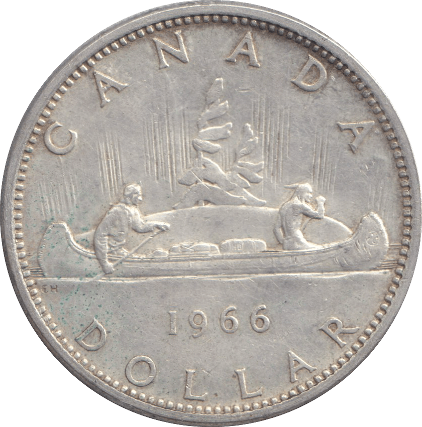 1966 SILVER ONE DOLLAR CANADA - SILVER WORLD COINS - Cambridgeshire Coins