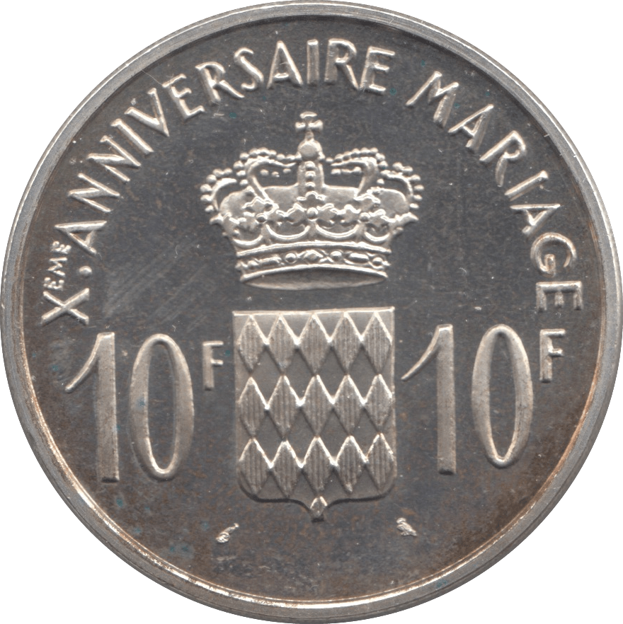 1966 SILVER PROOF 10 FRANCS MONACO - SILVER WORLD COINS - Cambridgeshire Coins