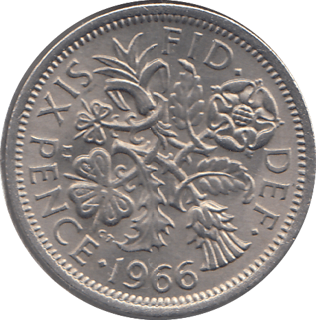 1966 SIXPENCE ( UNC ) - SIXPENCE - Cambridgeshire Coins