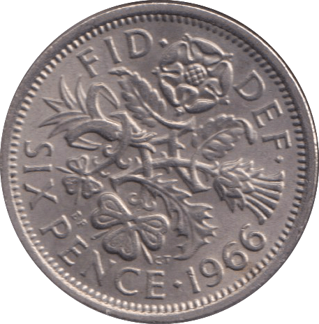1966 SIXPENCE ( UNC ) - SIXPENCE - Cambridgeshire Coins