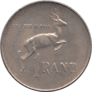 1966 SOUTH AFRICA ONE RAND - SILVER WORLD COINS - Cambridgeshire Coins
