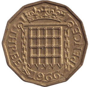 1966 THREEPENCE ( BU ) - THREEPENCE - Cambridgeshire Coins