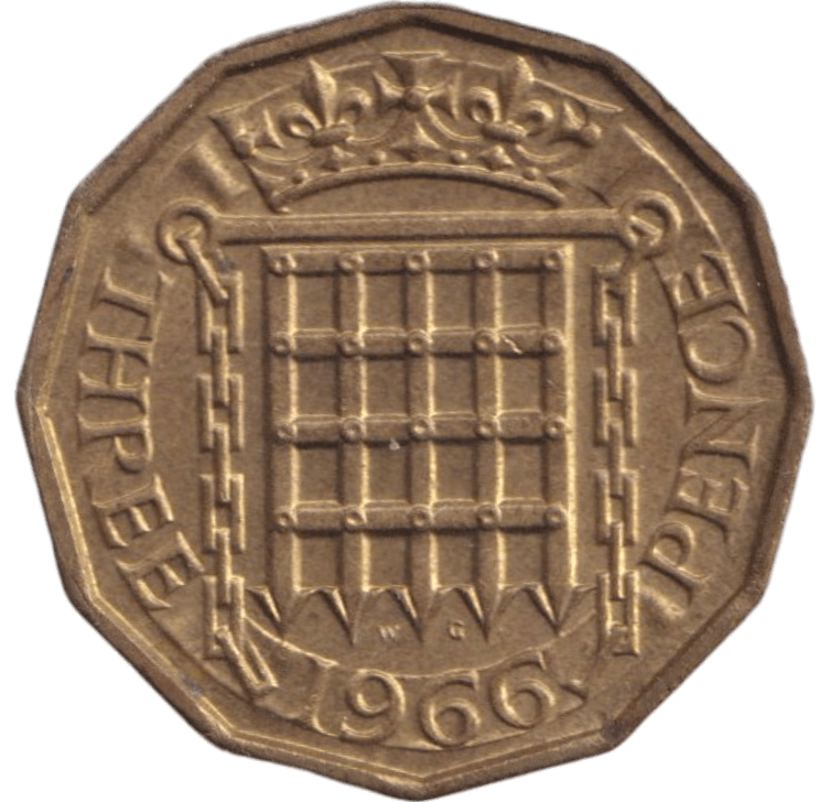 1966 THREEPENCE ( BU ) - THREEPENCE - Cambridgeshire Coins