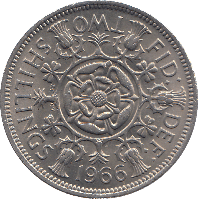 1966 TWO SHILLINGS ( UNC ) - TWO SHILLINGS - Cambridgeshire Coins
