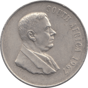 1967 1 RAND SOUTH AFRICA - WORLD COINS - Cambridgeshire Coins
