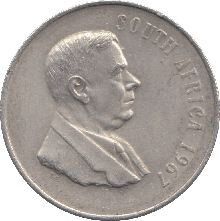 1967 1 RAND SOUTH AFRICA - WORLD COINS - Cambridgeshire Coins