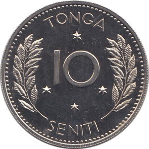 1967 10 SENITI TONGA - WORLD COINS - Cambridgeshire Coins