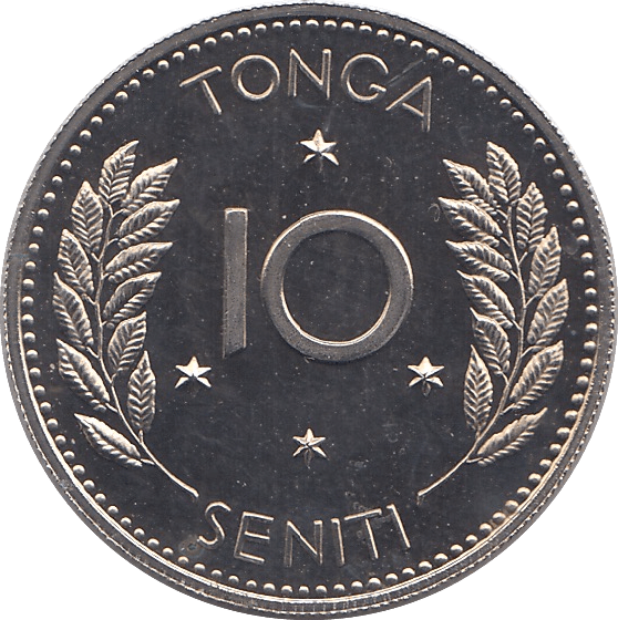 1967 10 SENITI TONGA - WORLD COINS - Cambridgeshire Coins