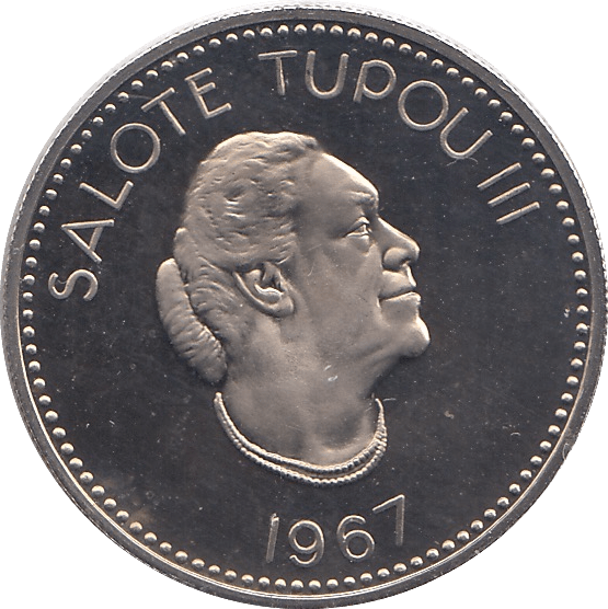1967 10 SENITI TONGA - WORLD COINS - Cambridgeshire Coins