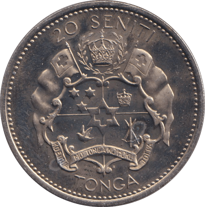 1967 20 SENITI TONGA - WORLD COINS - Cambridgeshire Coins