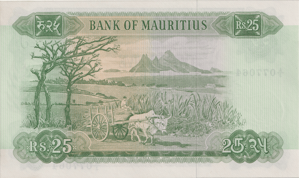 1967 25 RUPEES MAURITIUS BANKNOTE REF-1753 - WORLD BANKNOTES - Cambridgeshire Coins
