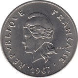 1967 50 FRANCS FRENCH POLYNESIA - WORLD COINS - Cambridgeshire Coins