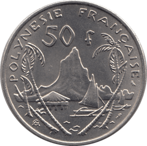 1967 50 FRANCS FRENCH POLYNESIA - WORLD COINS - Cambridgeshire Coins